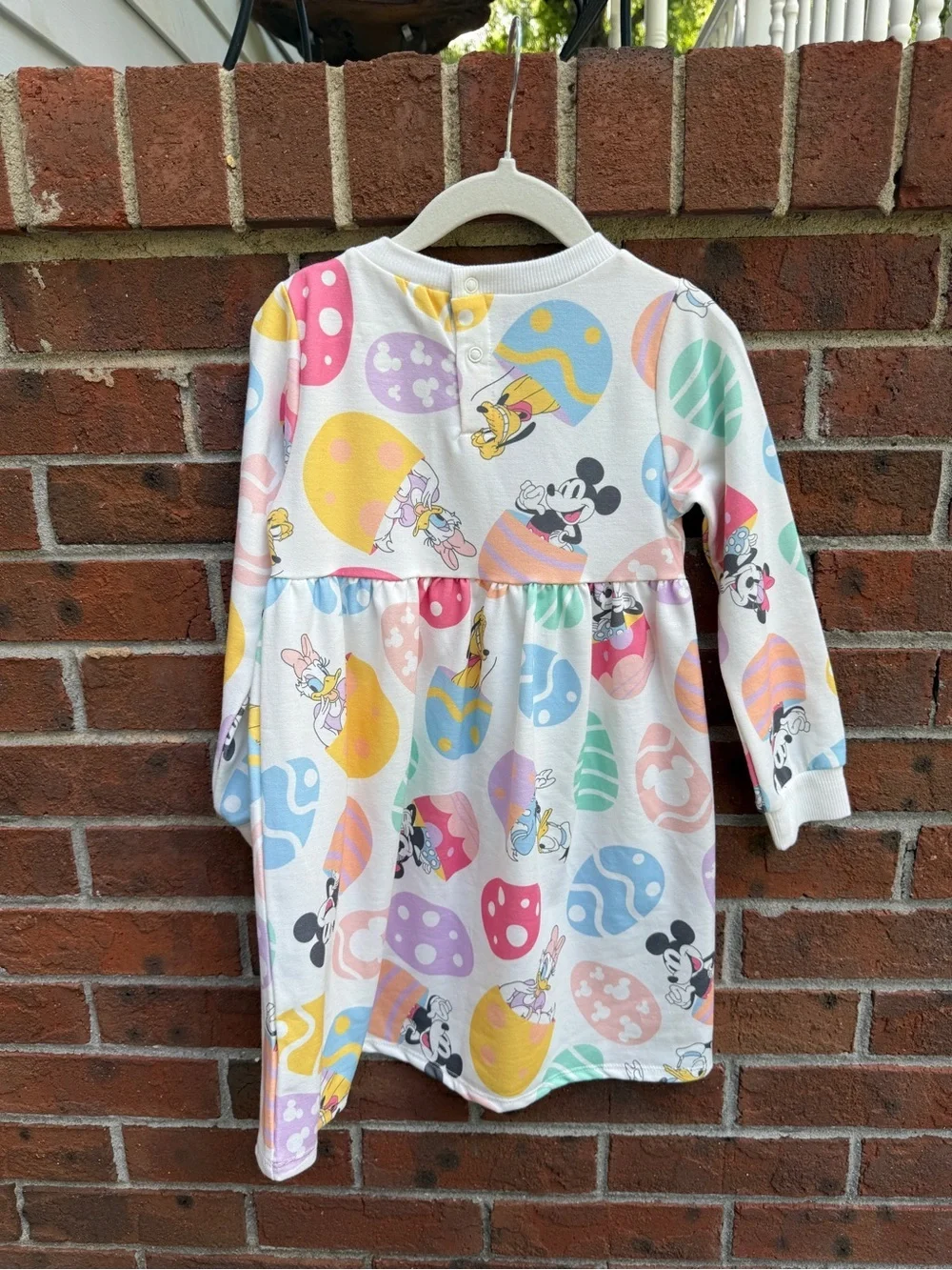 Disney Easter Egg Sweatshirt Dress Mickey Mouse Minnie Donald Daisy Duck Pluto 4